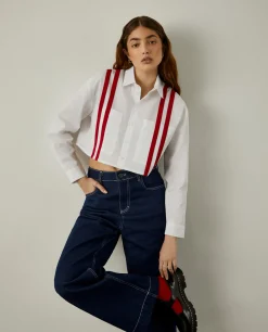 MULHER LION OF PORCHES Camisas^Camisa cropped x Paatiff