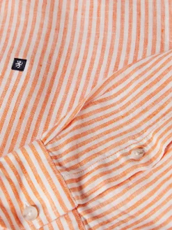 LION OF PORCHES Regular Fit^Camisa de riscas em linho