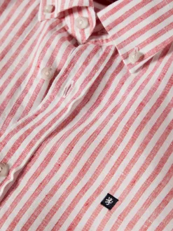LION OF PORCHES Regular Fit^Camisa de riscas em linho