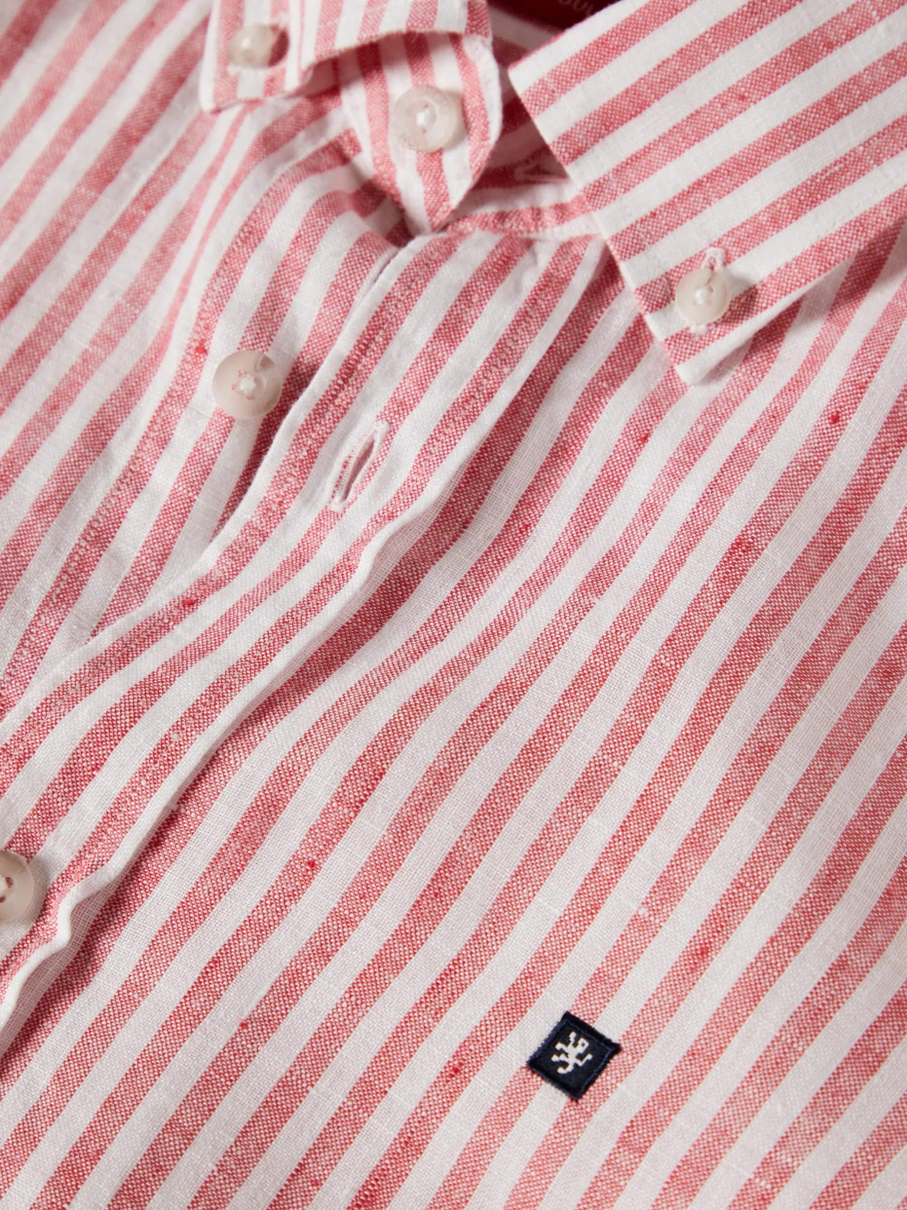 LION OF PORCHES Regular Fit^Camisa de riscas em linho