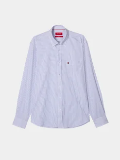 LION OF PORCHES Regular Fit^Camisa de riscas regular fit em popelina