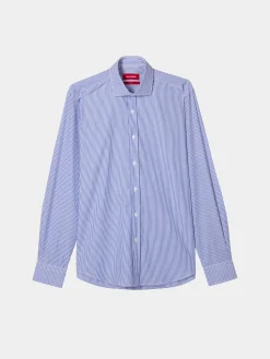 LION OF PORCHES Slim Fit^Camisa de riscas slim fit em popelina