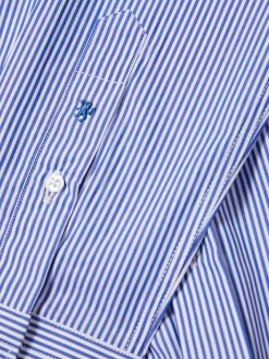 LION OF PORCHES Slim Fit^Camisa de riscas slim fit em popelina