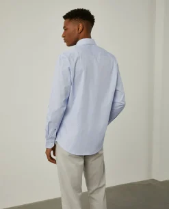 LION OF PORCHES Slim Fit^Camisa de riscas slim fit em popelina