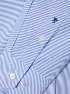 LION OF PORCHES Slim Fit^Camisa de riscas slim fit em popelina