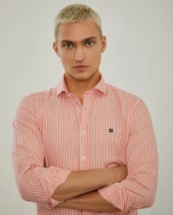LION OF PORCHES Slim Fit^Camisa de riscas slim fit