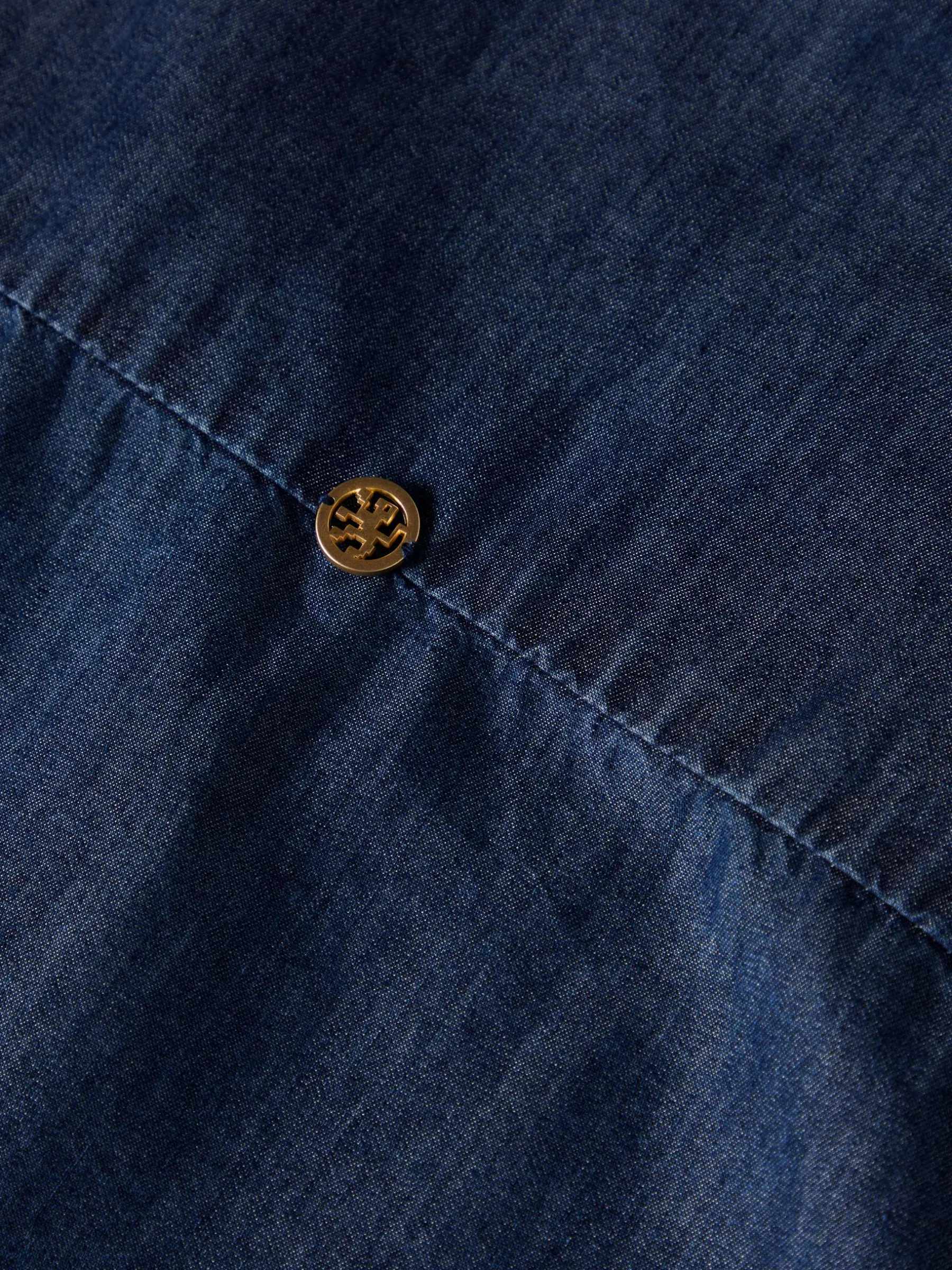 MULHER LION OF PORCHES Camisas^Camisa denim de manga curta