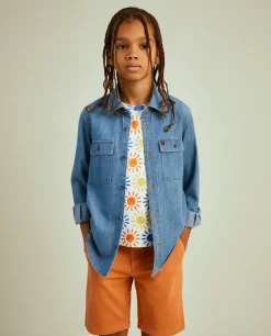 LION OF PORCHES Camisas^Camisa denim manga comprida