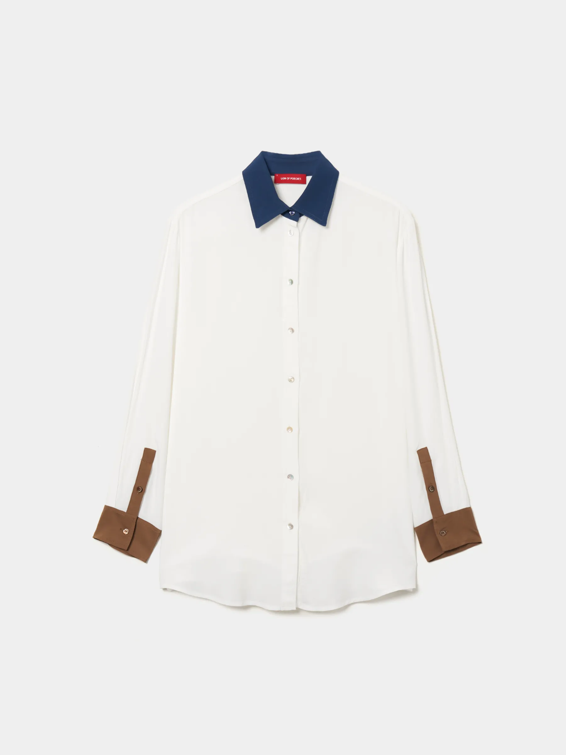 MULHER LION OF PORCHES Camisas^Camisa fluida tricolor