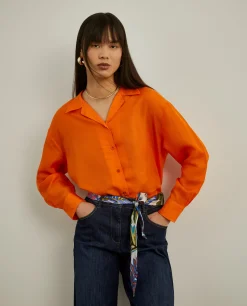 MULHER LION OF PORCHES Camisas^Camisa manga comprida com linho