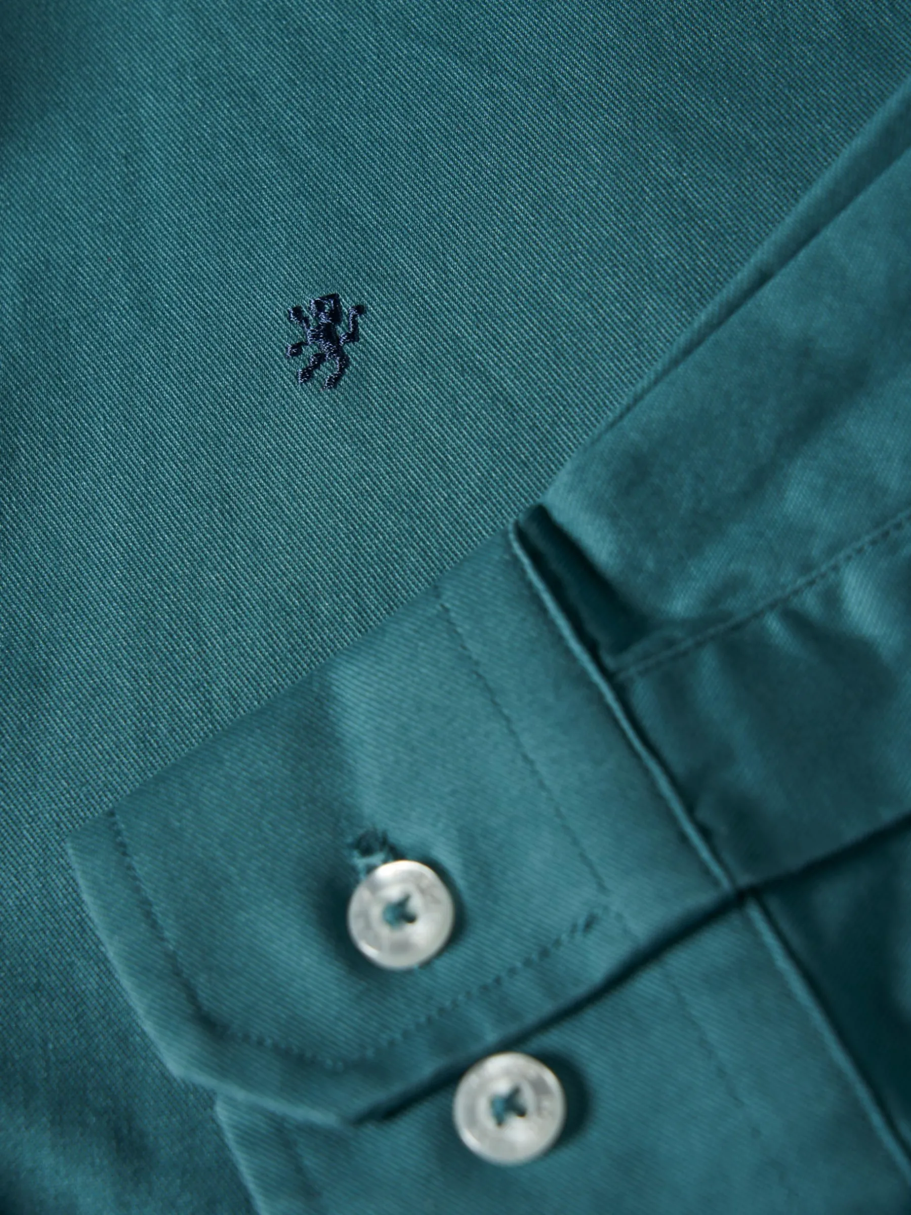 LION OF PORCHES Camisas^Camisa manga comprida em algodão