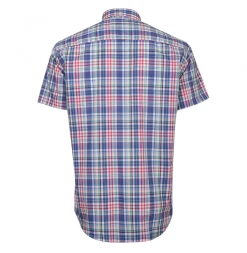 LION OF PORCHES Slim Fit^Camisa Manga Curta Xadrez