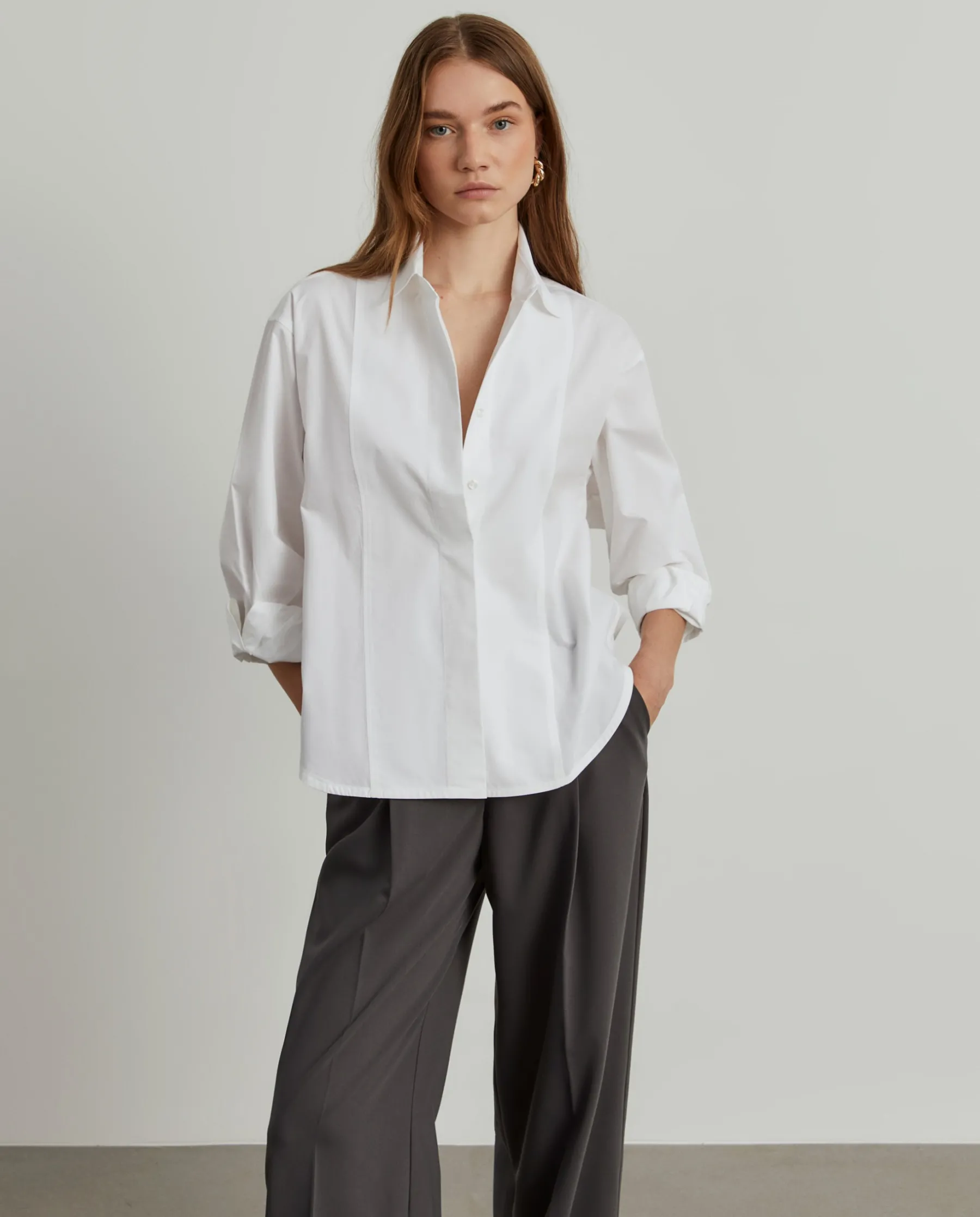 MULHER LION OF PORCHES Camisas^Camisa oversize de algodão