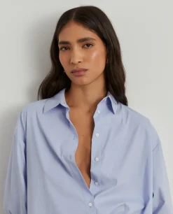 MULHER LION OF PORCHES Camisas^Camisa oversize em popeline