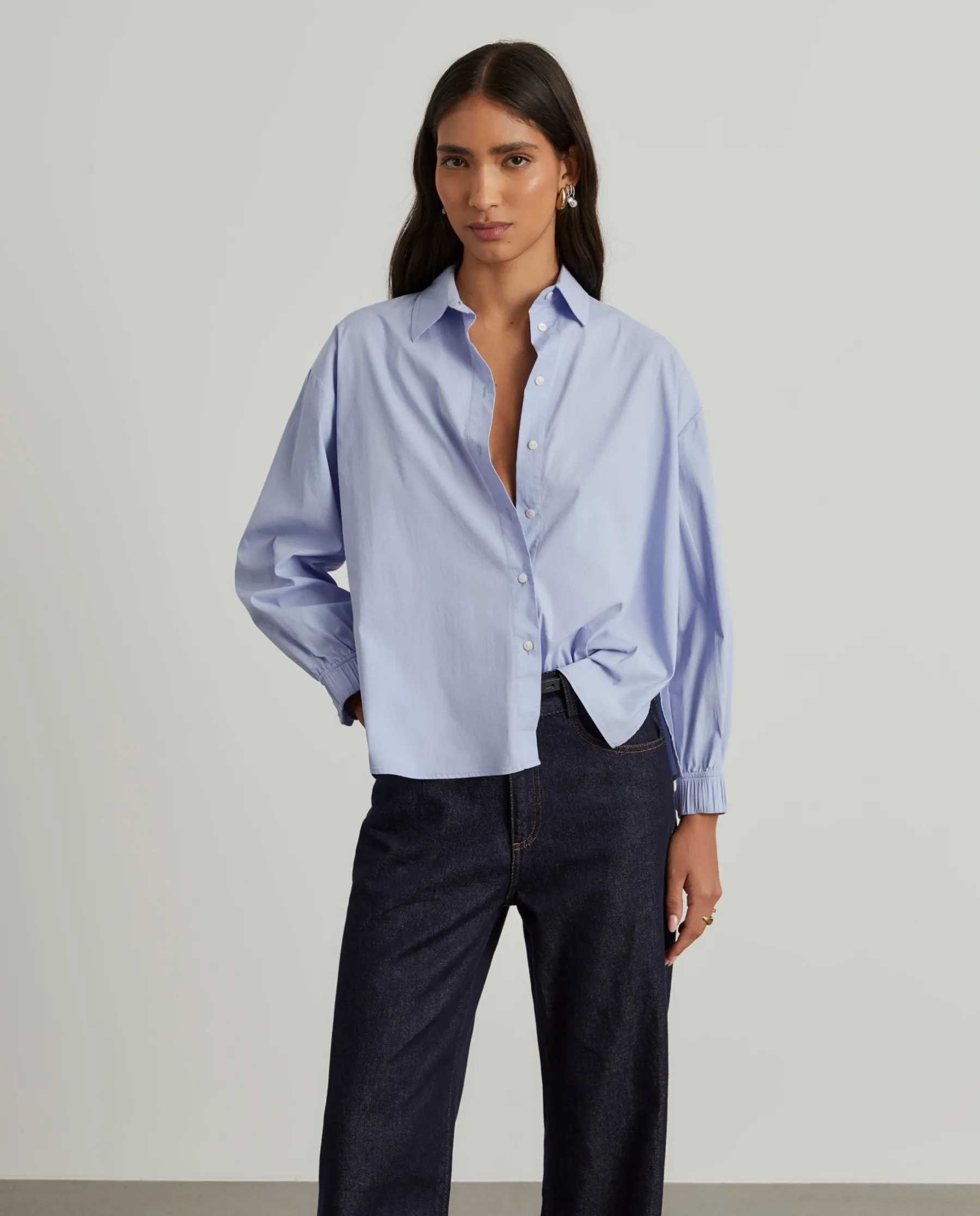MULHER LION OF PORCHES Camisas^Camisa oversize em popeline