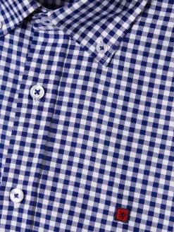 LION OF PORCHES Slim Fit^Camisa oxford aos quadrados slim fit