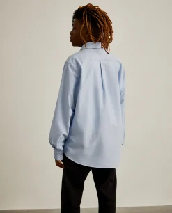 MULHER LION OF PORCHES Camisas^Camisa oxford com borboletas no bolso Lion x Killa