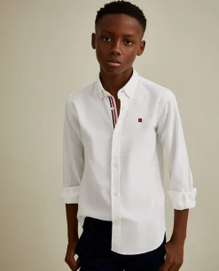 LION OF PORCHES Camisas^Camisa oxford em algodão
