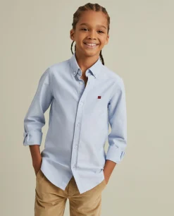 LION OF PORCHES Camisas^Camisa oxford em algodão