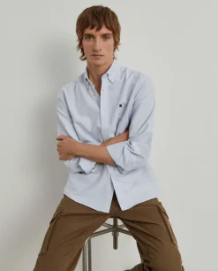 LION OF PORCHES Regular Fit^Camisa oxford regular fit com padrão de riscas