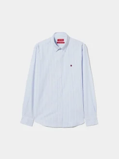 LION OF PORCHES Slim Fit^Camisa oxford slim fit às riscas