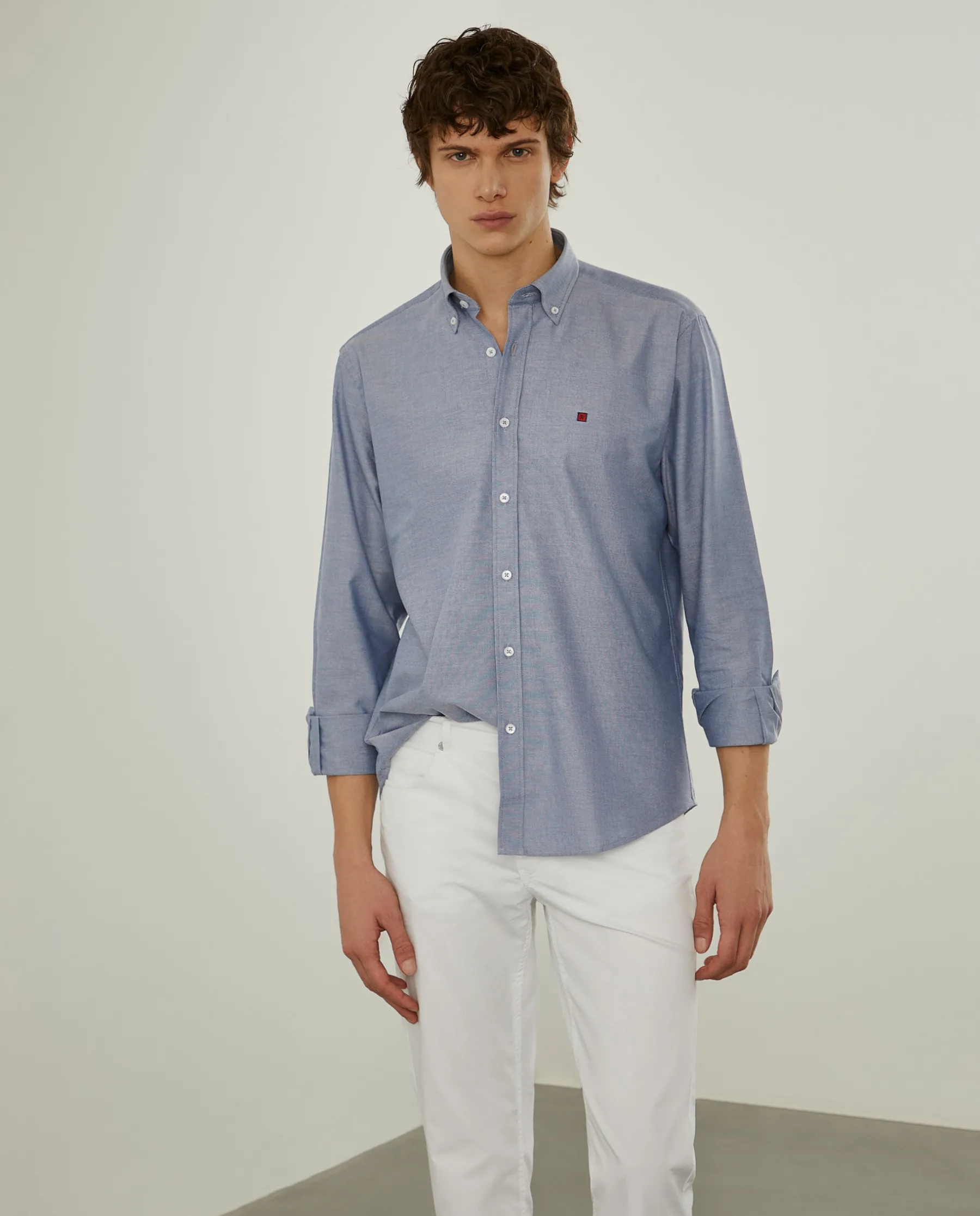 LION OF PORCHES Regular Fit^Camisa oxforf lisa regular fit