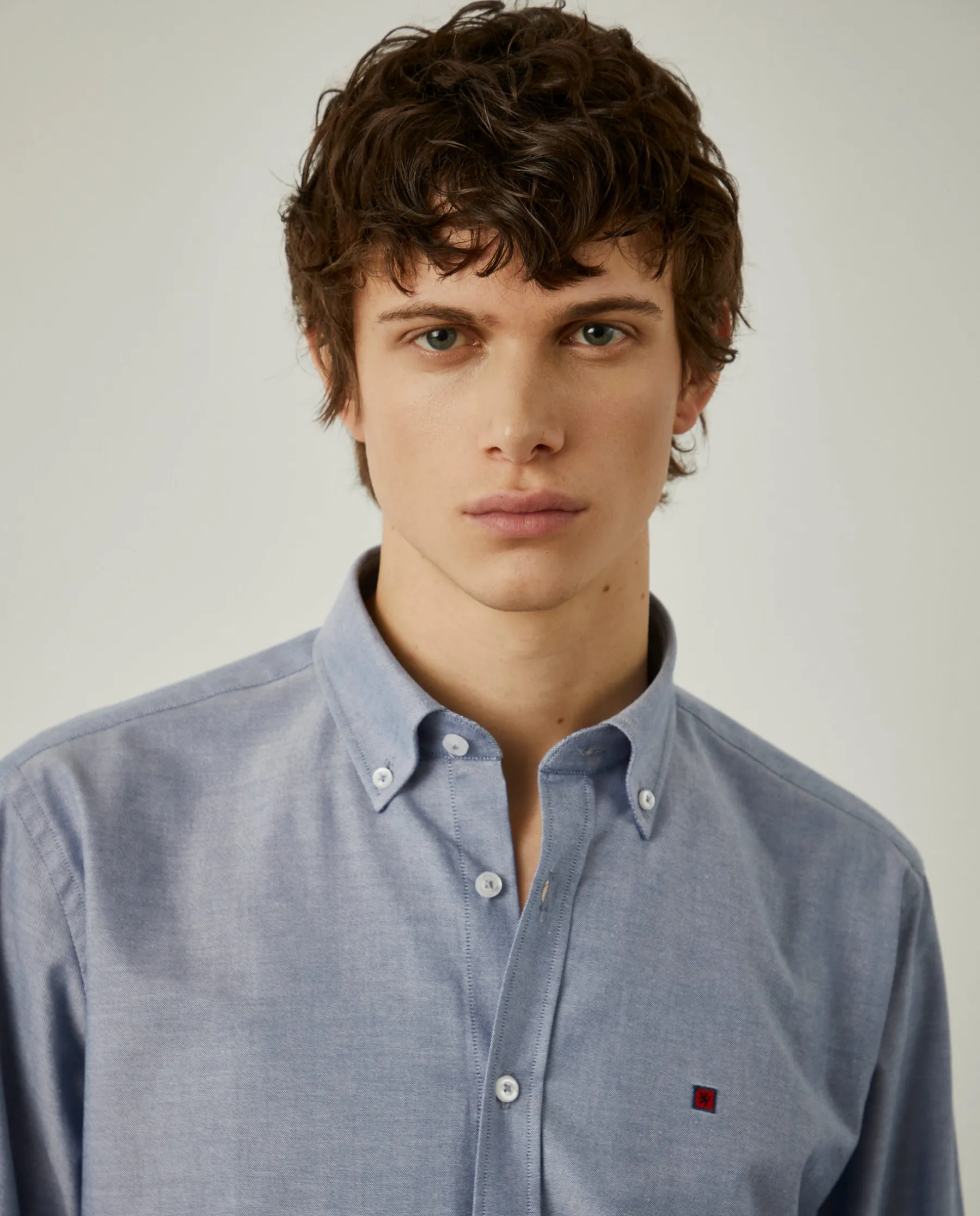 LION OF PORCHES Regular Fit^Camisa oxforf lisa regular fit