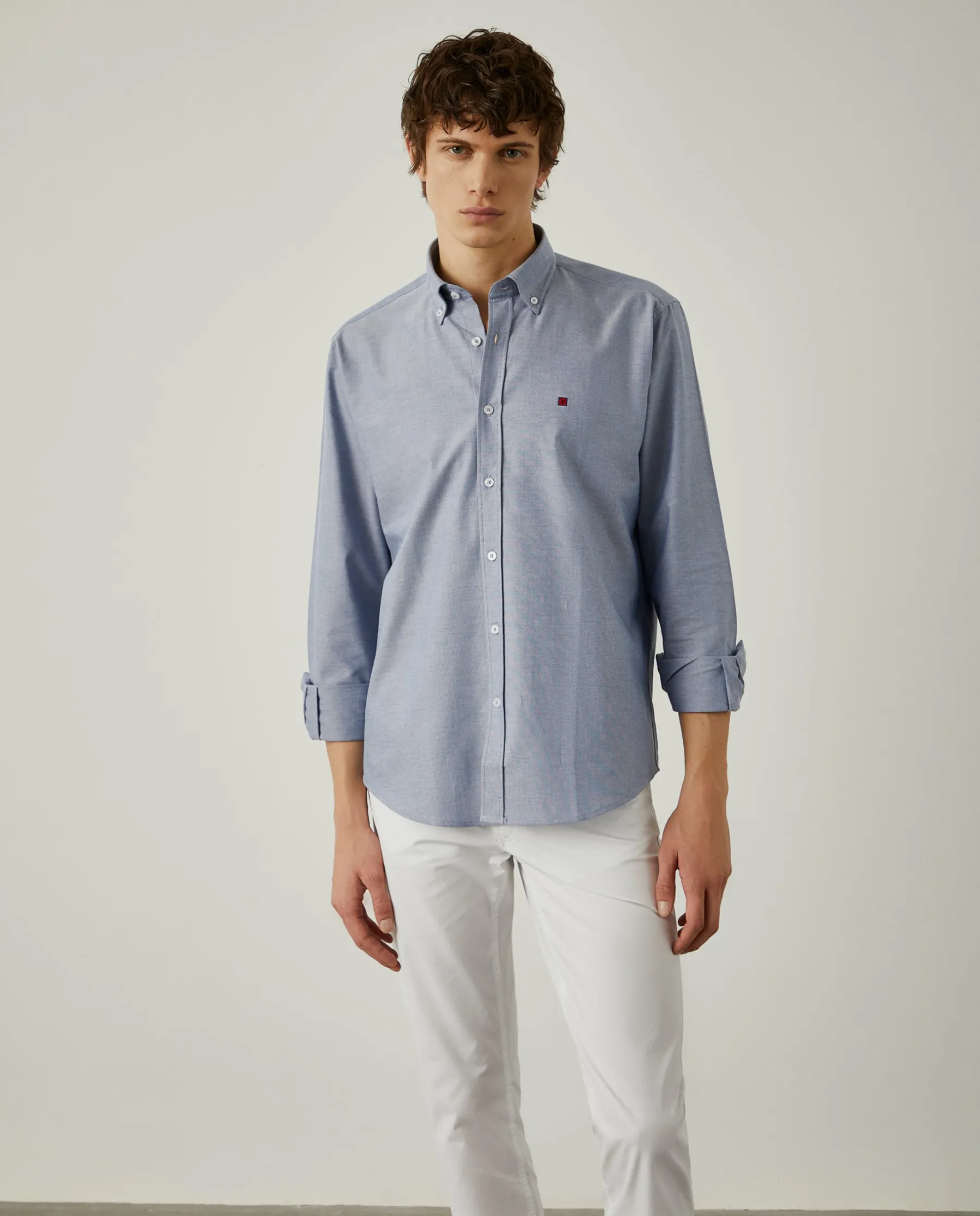 LION OF PORCHES Regular Fit^Camisa oxforf lisa regular fit