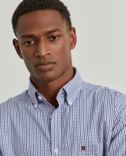 LION OF PORCHES Regular Fit^Camisa para homem regular fit de algodão com riscas