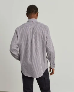 LION OF PORCHES Regular Fit^Camisa para homem regular fit de algodão com riscas
