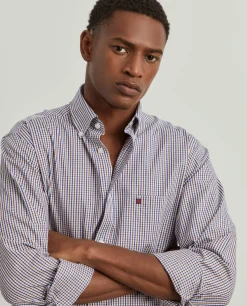 LION OF PORCHES Regular Fit^Camisa para homem regular fit de algodão com riscas