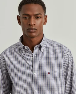 LION OF PORCHES Regular Fit^Camisa para homem regular fit de algodão em cor lisa