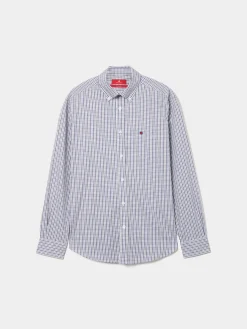 LION OF PORCHES Regular Fit^Camisa para homem regular fit de algodão em cor lisa
