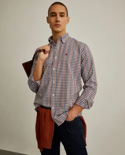 LION OF PORCHES Regular Fit^Camisa quadrados regular fit
