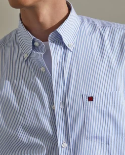 LION OF PORCHES Regular Fit^Camisa regular fit com padrão de riscas
