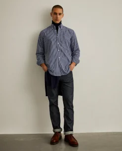 LION OF PORCHES Regular Fit^Camisa regular fit com padrão de xadrez