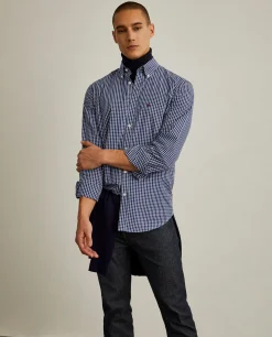 LION OF PORCHES Regular Fit^Camisa regular fit com padrão de xadrez