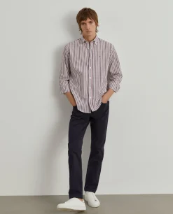LION OF PORCHES Regular Fit^Camisa regular fit com padrão de riscas