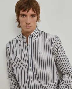 LION OF PORCHES Regular Fit^Camisa regular fit com padrão de riscas