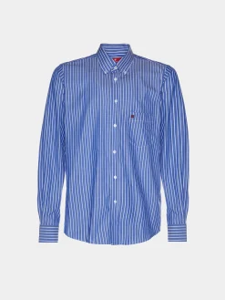 LION OF PORCHES Regular Fit^Camisa regular fit de algodão com padrão de riscas