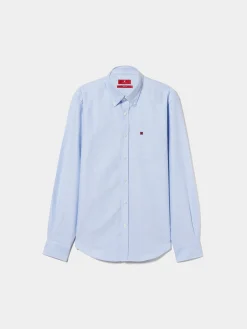 LION OF PORCHES Regular Fit^Camisa regular fit de algodão em cor lisa