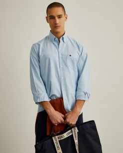 LION OF PORCHES Regular Fit^Camisa regular fit de algodão em cor lisa