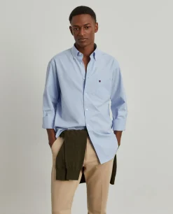 LION OF PORCHES Regular Fit^Camisa regular fit de algodão em cor lisa