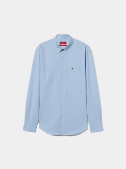LION OF PORCHES Regular Fit^Camisa regular fit de algodão em cor lisa