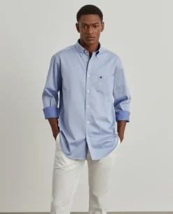 LION OF PORCHES Regular Fit^Camisa regular fit de algodão em cor lisa