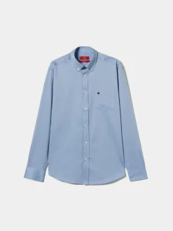 LION OF PORCHES Regular Fit^Camisa regular fit de algodão em cor lisa