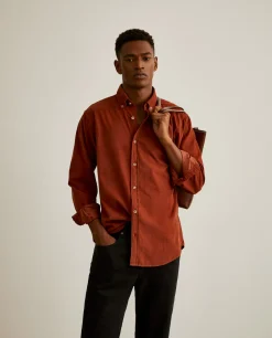 LION OF PORCHES Regular Fit^Camisa regular fit de bombazine