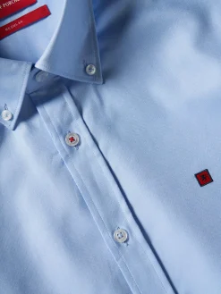 LION OF PORCHES Regular Fit^Camisa regular fit em tecido oxford