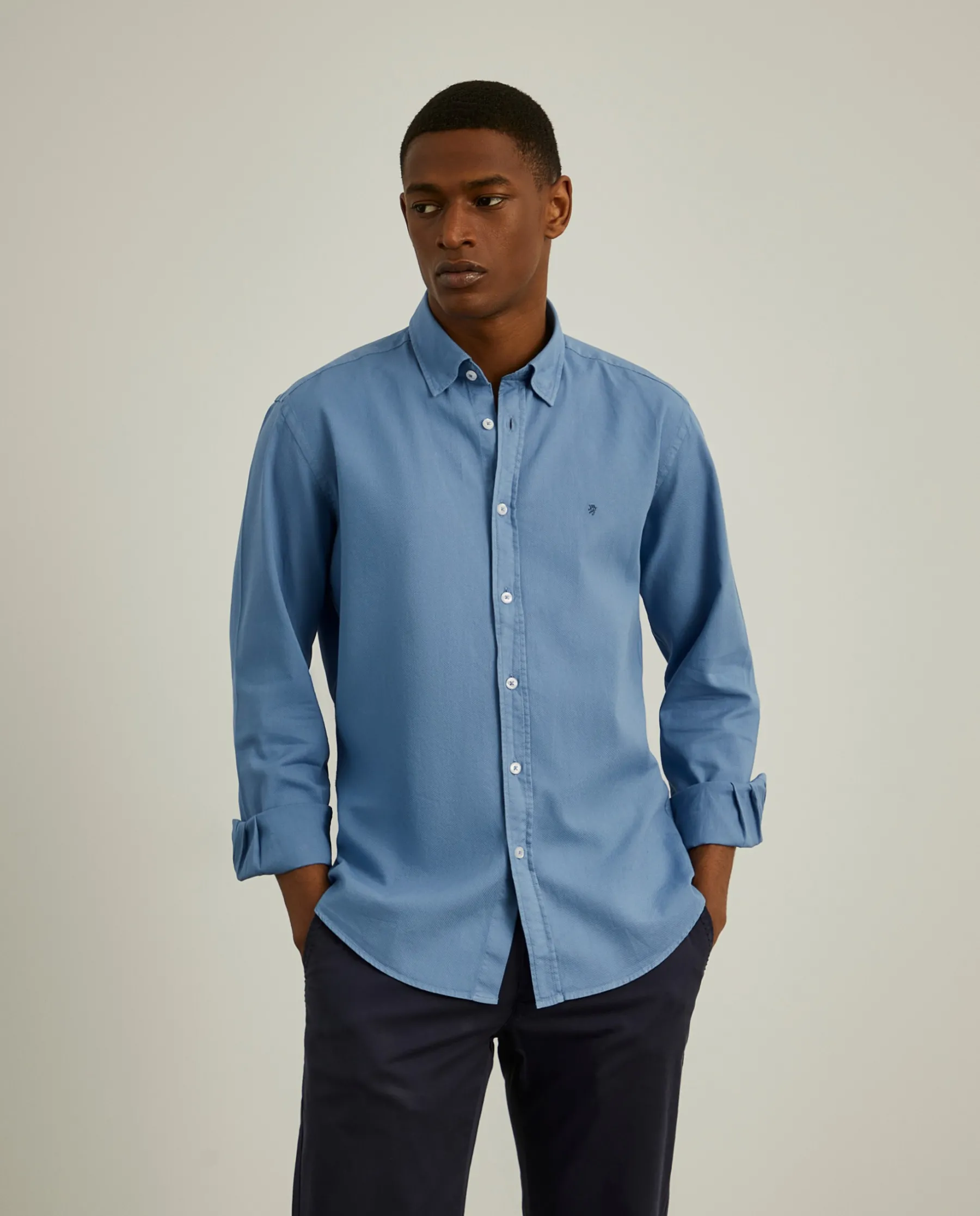 LION OF PORCHES Slim Fit^Camisa slim fit algodão garment dye