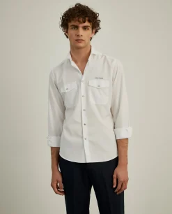 LION OF PORCHES Slim Fit^Camisa slim fit com bolsos garment dye